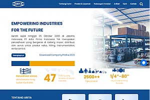 Website Company Profile - PT Arita Prima Tbk